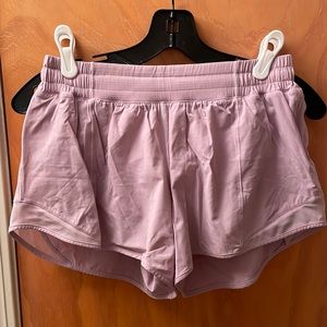 Lululemon pink shorts, size 8
